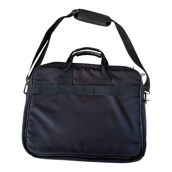 Kenneth Cole Reaction Black Laptop Briefcase Messenger Bag – Fits 15" Laptop - Picture 2 of 8